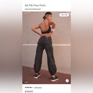 Free People Cargo Pants, Black, Small like new